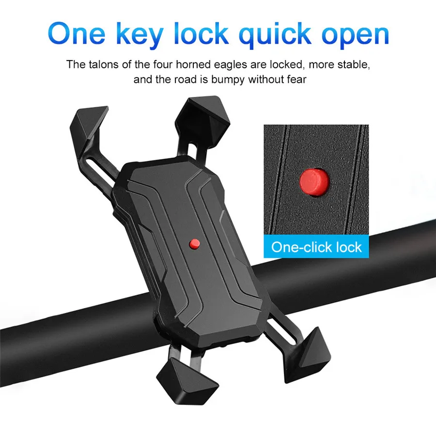 360 ° велосипедный мобильный телефон Монтажный кронштейн ручка держатель