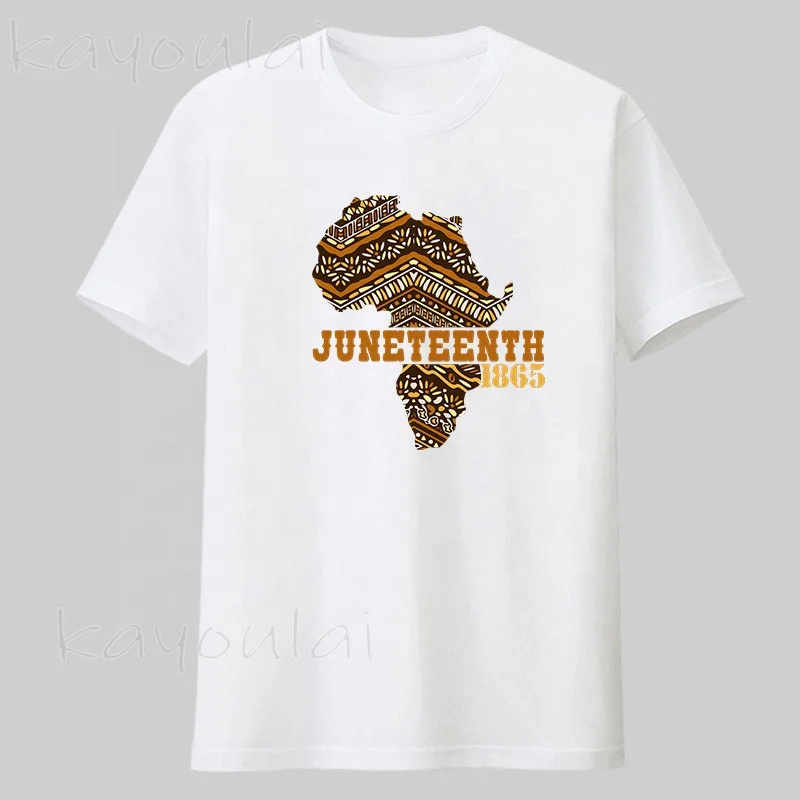 

High Quality Men Top Tees Juneteenth Since 1865 ANNIVERSARY Freedom Day T-Shirt Young Black Free-ish Juneteenth Man T-shirts