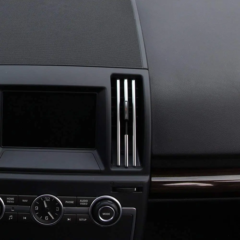 ABS пластик хром внутренний центр кондиционер вентиляционное отверстие полоски