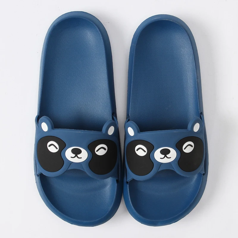 

Шлепанцы мужские/женские для дома, летние сандалии с симпатичным медведем, модные комнатные тапочки