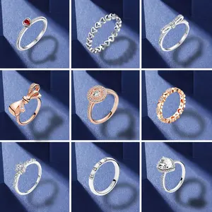 Octbyna классическое Фирменное кольцо с кристаллами для женщин, высококачественное циркониевое кольцо с бантом и короной, обручальное кольцо, ювелирные изделия для свадьбы, подарки