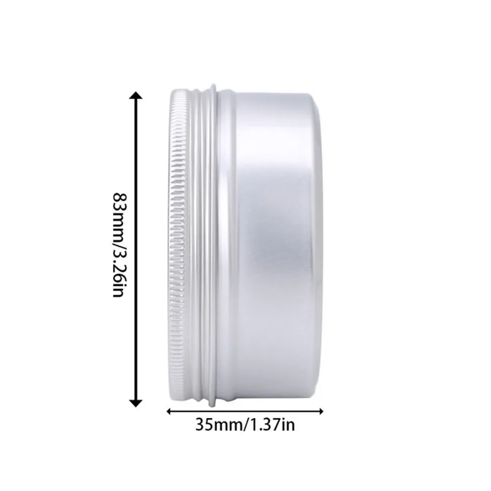 180 мл алюминиевая пустая банка для косметики жестяной контейнер Серебряная