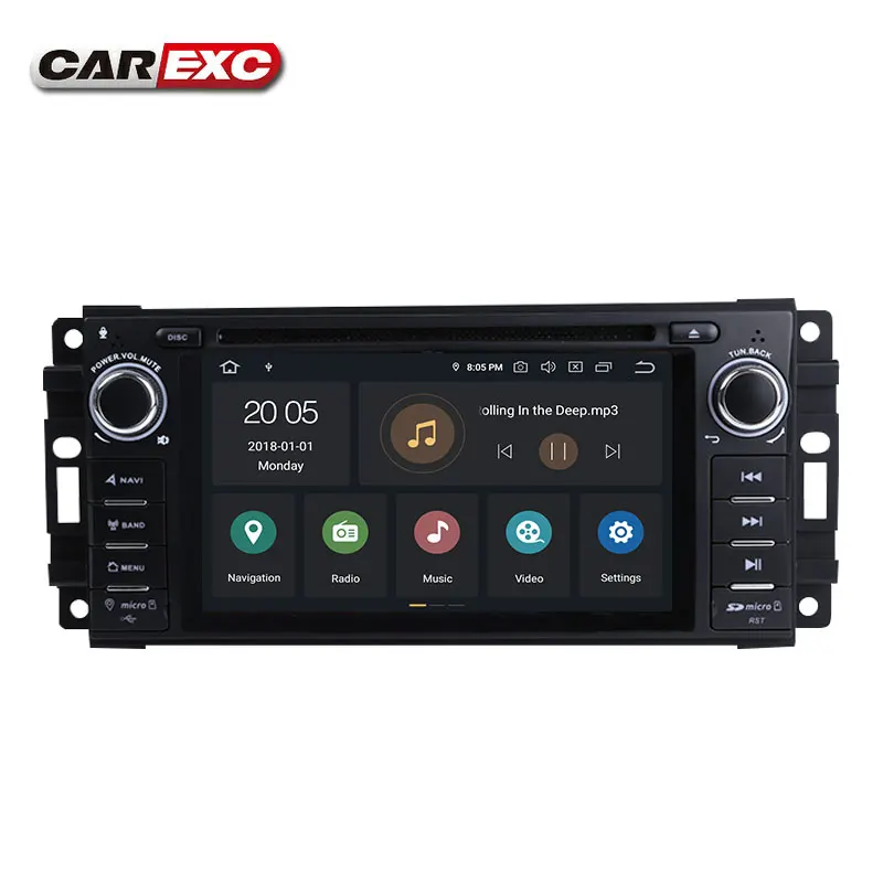 Android 9 0 Восьмиядерный автомобильный DVD плеер стерео система для JEEP Wrangler Компас