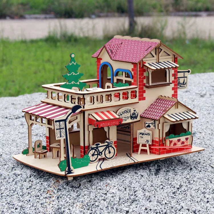 3D пазл бумажная модель для строительства игрушка ручная сборка игра деревянных