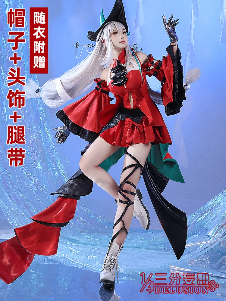 

Anime Arknights Skadi The Corrupting Heart Game Elegant Dress Party Uniform Cosplay Costume Halloween Women Free Shipping 2021