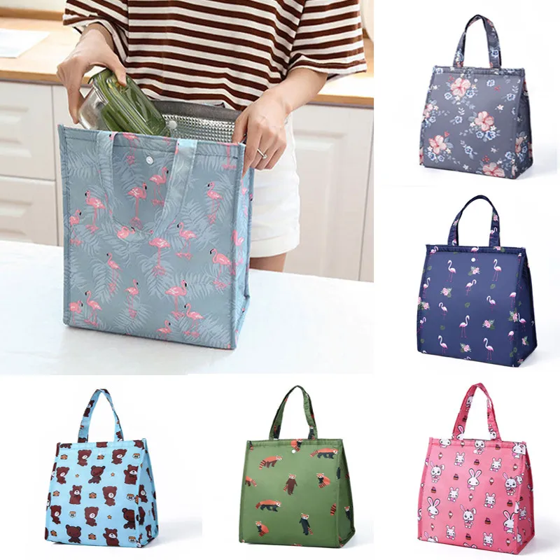 Горячая 6 цветов кулер изолированный холст коробка для пикника сумка обеда