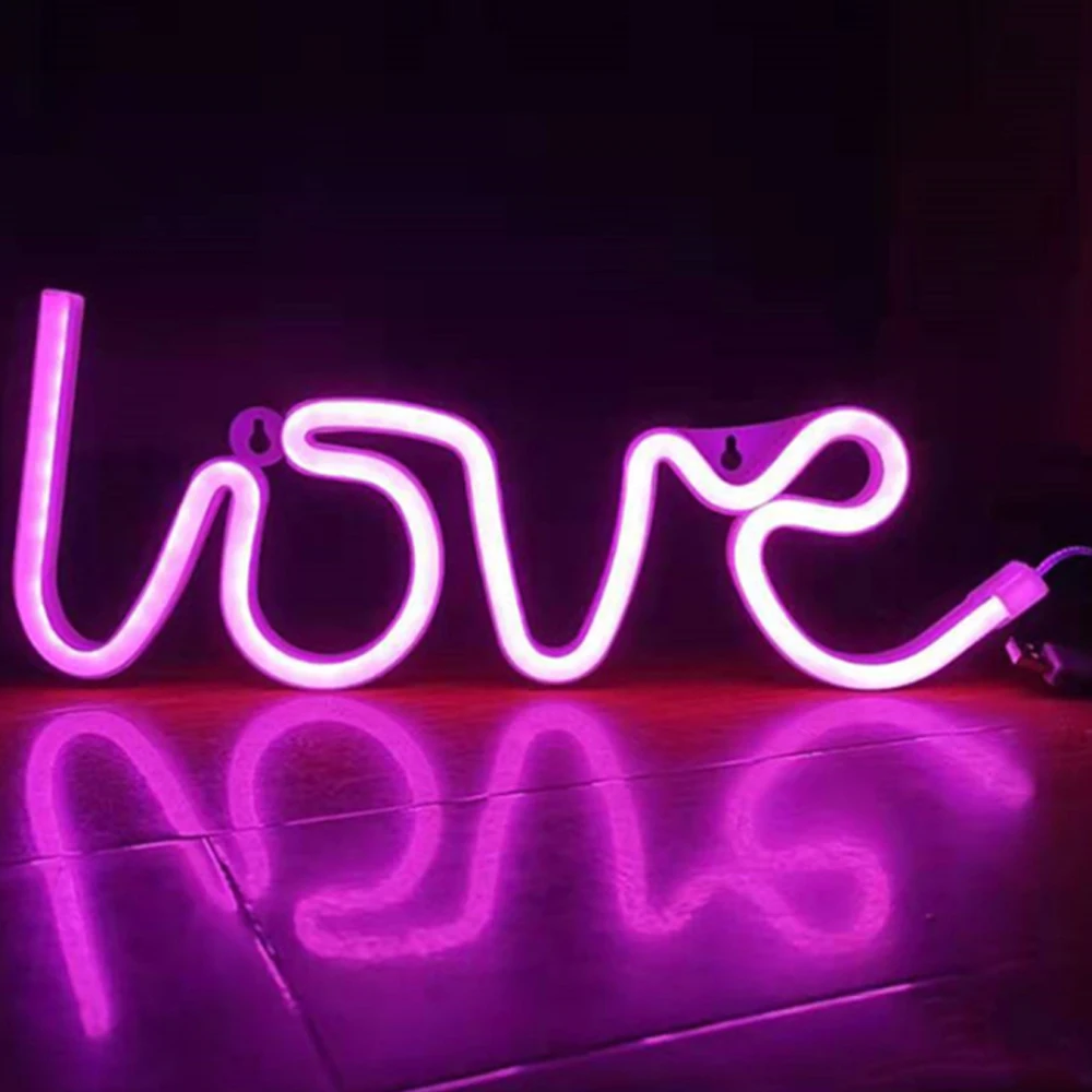 Светодиодный неоновый светильник креативное украшение для свадьбы Дня Святого
