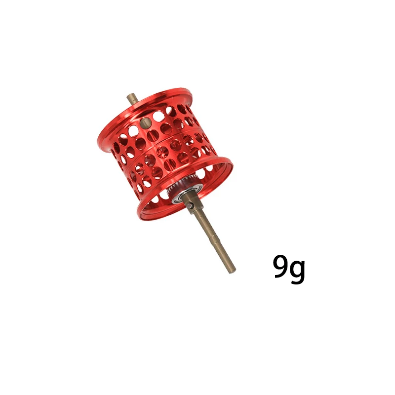 9g red Deukio Рыболовные Катушки Baitcast Катушка авиационный алюминиевый провод чашка катушка для рыбалки запасные части приманка литье катушка для PMAX3/BMAX3/SMAX3 - Цвет: 9g red