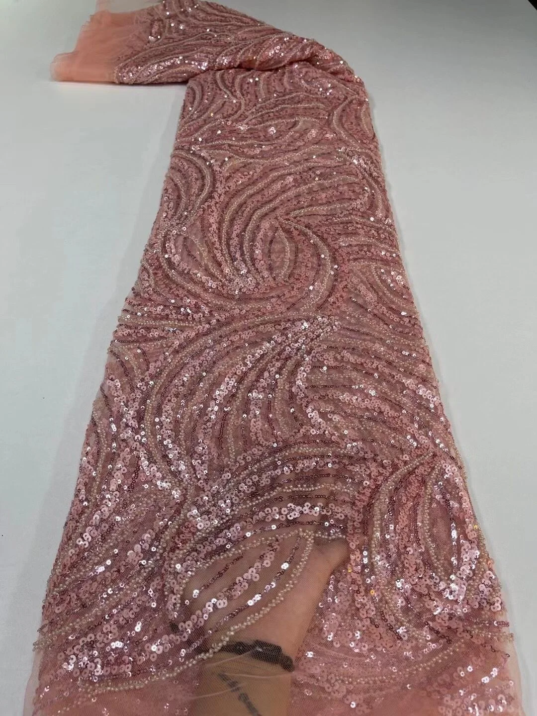 2021 Новое поступление бусы кружевная ткань ручной работы французское свадебное