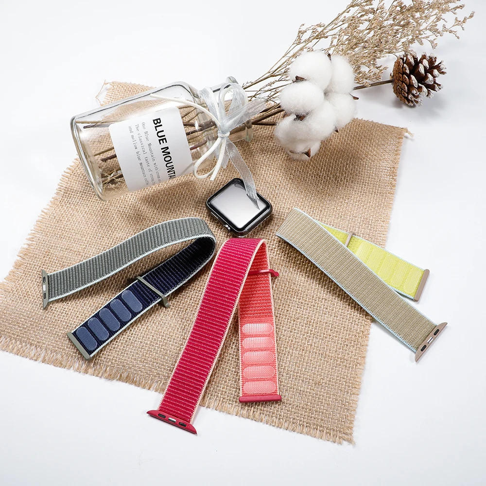 Спортивная петля ремешок apple watch band 42 мм 38 мм apple watch 4 3 band iwatch band 44 мм 40 мм correa pulseira 42 44 нейлоновый ремешок для часов