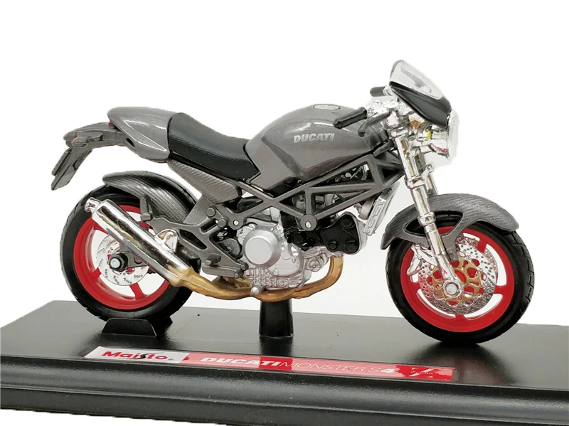 Maisto 1:18 Ducati 1199 Hypermotard 1098S скремблер supersport s 848 Monster 1200S Deacast мотоцикл уличный велосипед - Цвет: Monster S4