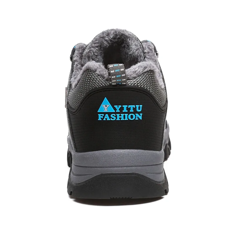Big size 47 Men's Hiking Shoes Outdoor Waterproof Climbing Hunting Boots Winter Plush Snow Sport Mountain Walking | Спорт и