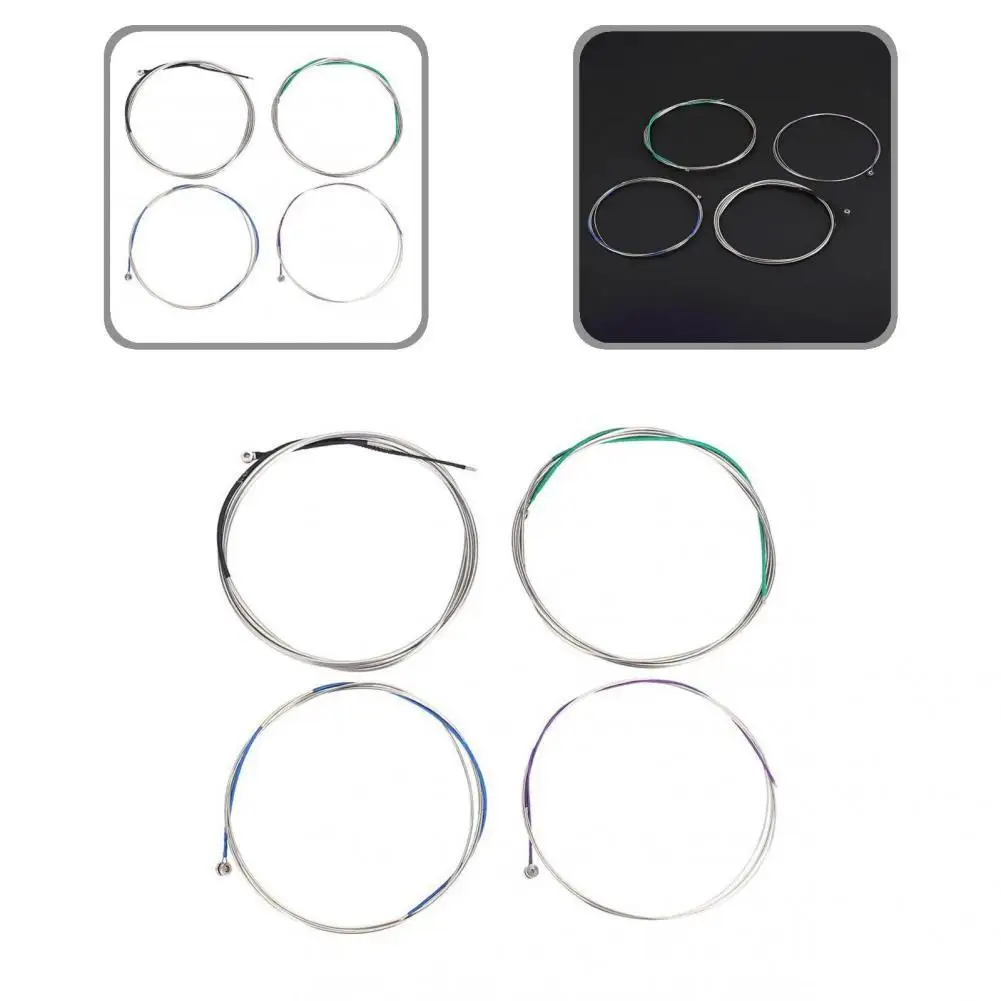 

Precise Cello String Wear-Resistant Mini Universal Core Ball End Cello Strings Metal Cello String Cello Cores 4Pcs/Set