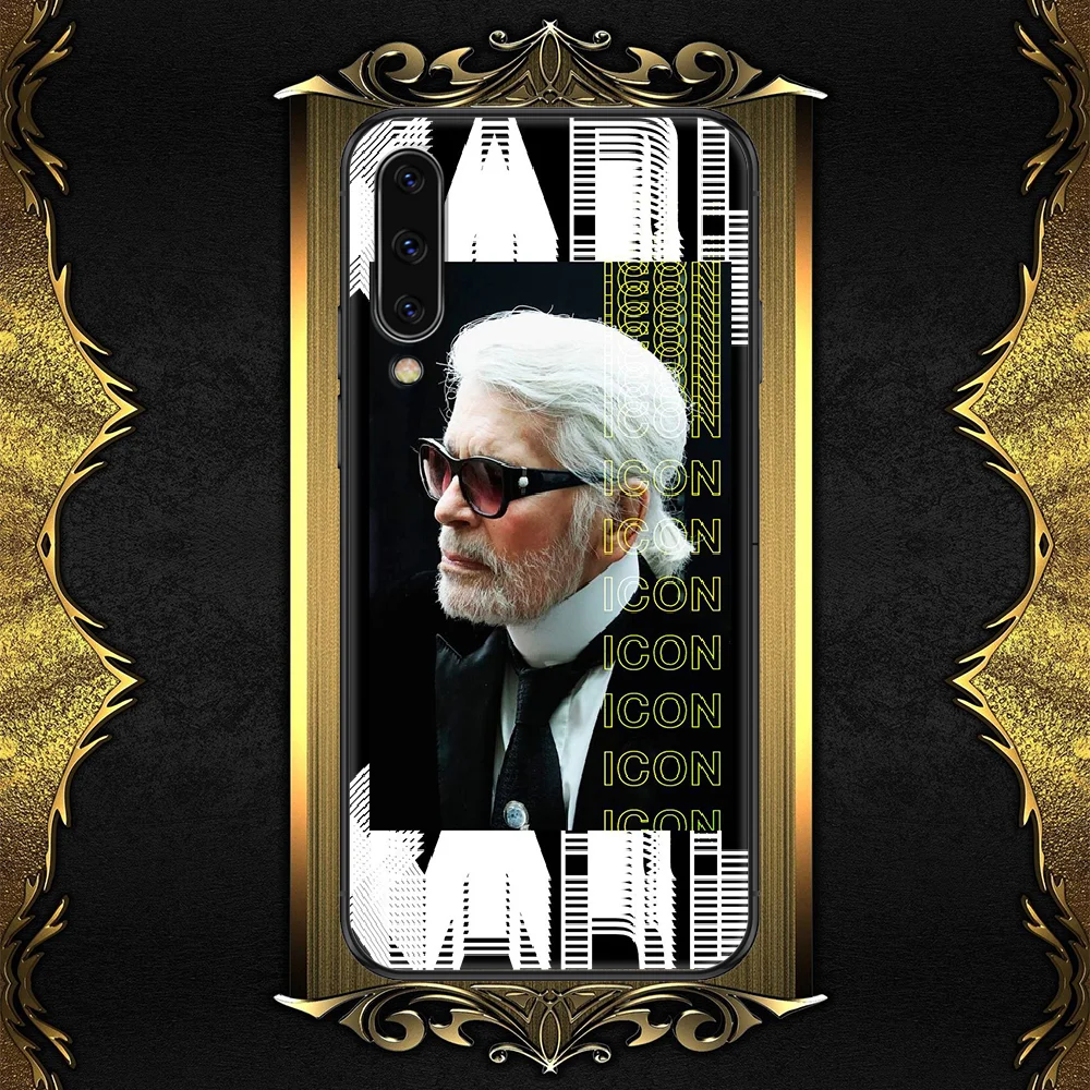 

Fashion Lagerfeldes-compatible-Karles Phone case For Samsung Galaxy A 3 5 7 8 10 20 21 30 40 50 51 70 71 E S 2016 2018 4G black