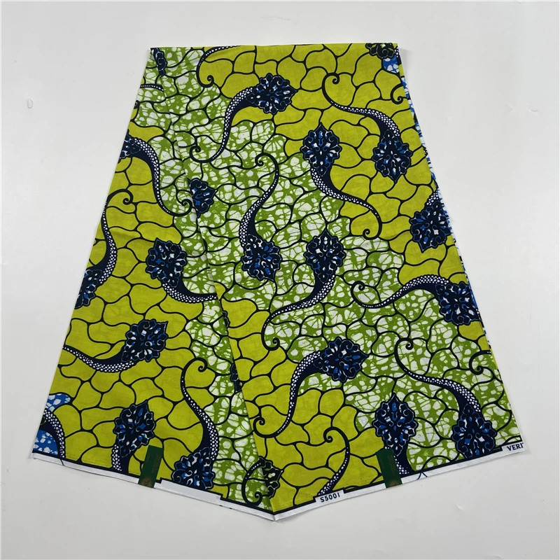 

Ankara Fabric African Real Wax Batik Print Fabric 100% Cotton 6 Yards Ghana Nigerian Loincloth Pagne Tissue For Sewing VLS-008