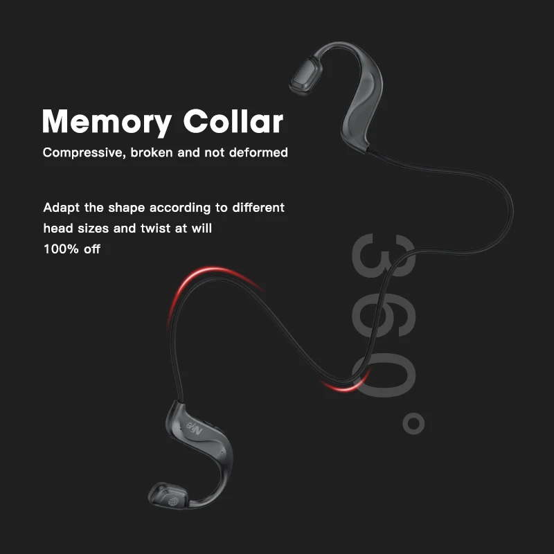 Bluetooth наушники спортивные беговые с открытым ухом Беспроводной 5 0 на открытом