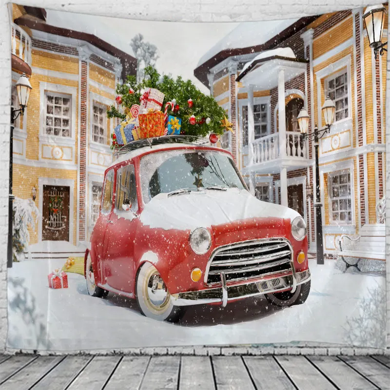 Рождественский гобелен настенное покрывало для кровати пляжное полотенце