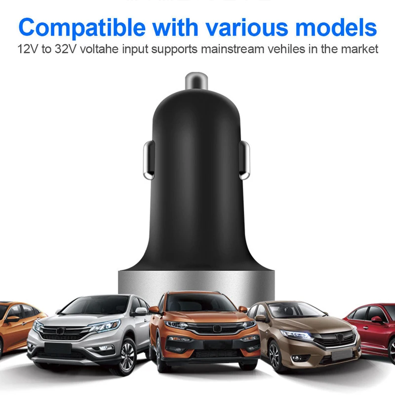 Автомобильное зарядное устройство USB мобильный телефон двойное Usb умный цифровой