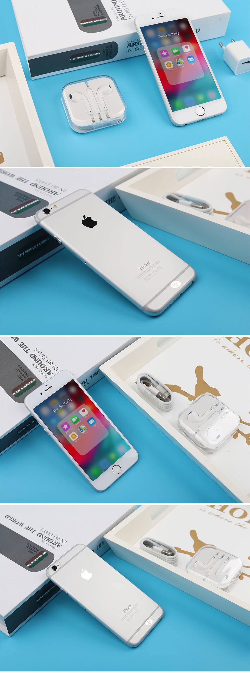 Apple iPhone 6 двухъядерный IOS мобильный телефон 4," 1 ГБ ОЗУ 16 Гб/64 Гб/128 Гб ПЗУ iOS 8.0MP wifi 4G LTE разблокированный смартфон