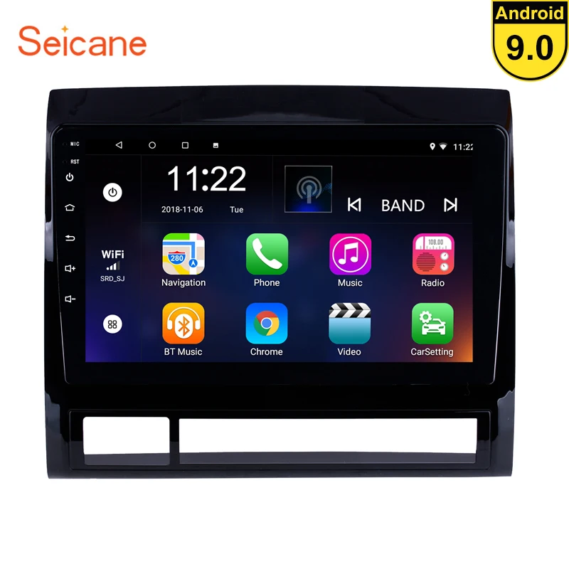 Seicane Android 9,0 gps навигация 9 дюймов стерео для 2005-2013 TOYOTA TACOMA/HILUX(Американская версия) левый руль автомобиля