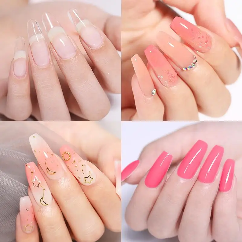 

UR SUGAR Extension Nail Set With 6W UV LED USB Lamp Dryer Kit Tools UV Nail Gel For Manicures Nail Art Polish Gel Sets