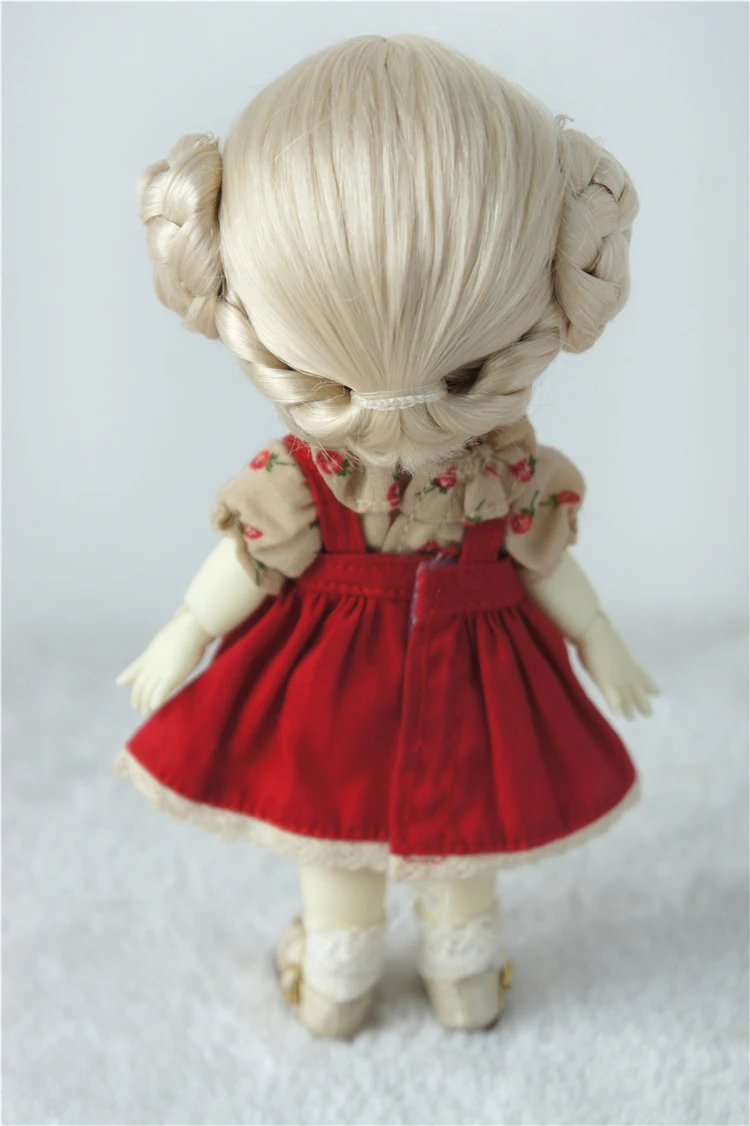 JD102 1/12 1/8 прекрасная балерина BJD Искусственные парики Женская 4-5 дюймов 5-6