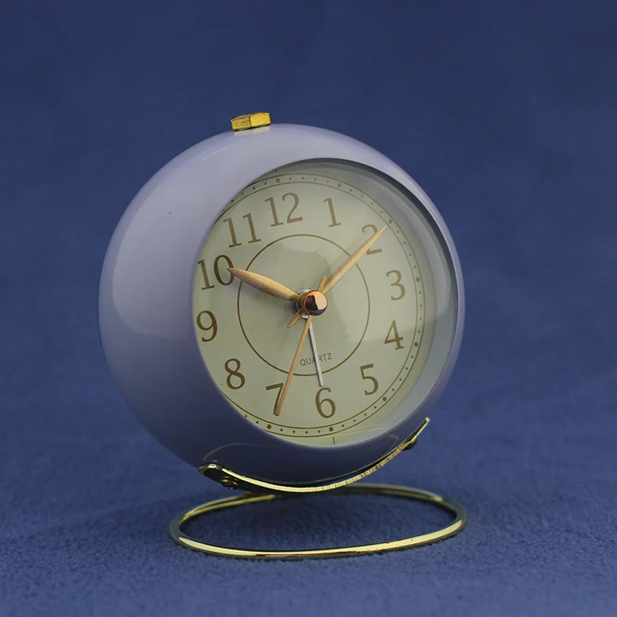 Тихий металлический будильник с функцией повтора цифровой для студентов