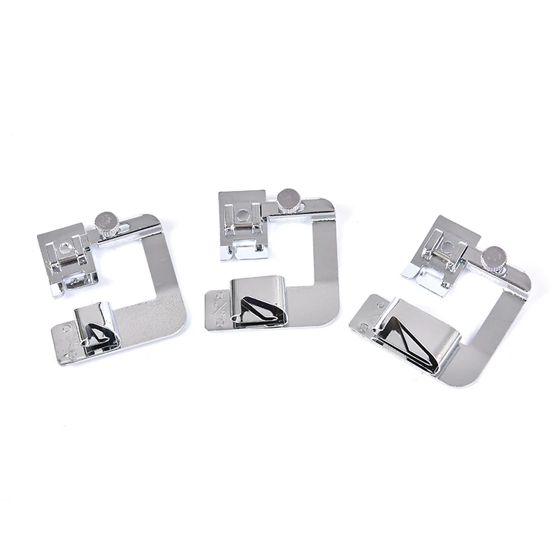 

New Domestic Sewing Machine Foot Presser Rolled Hem Feet Set Sewing Machine Accessories