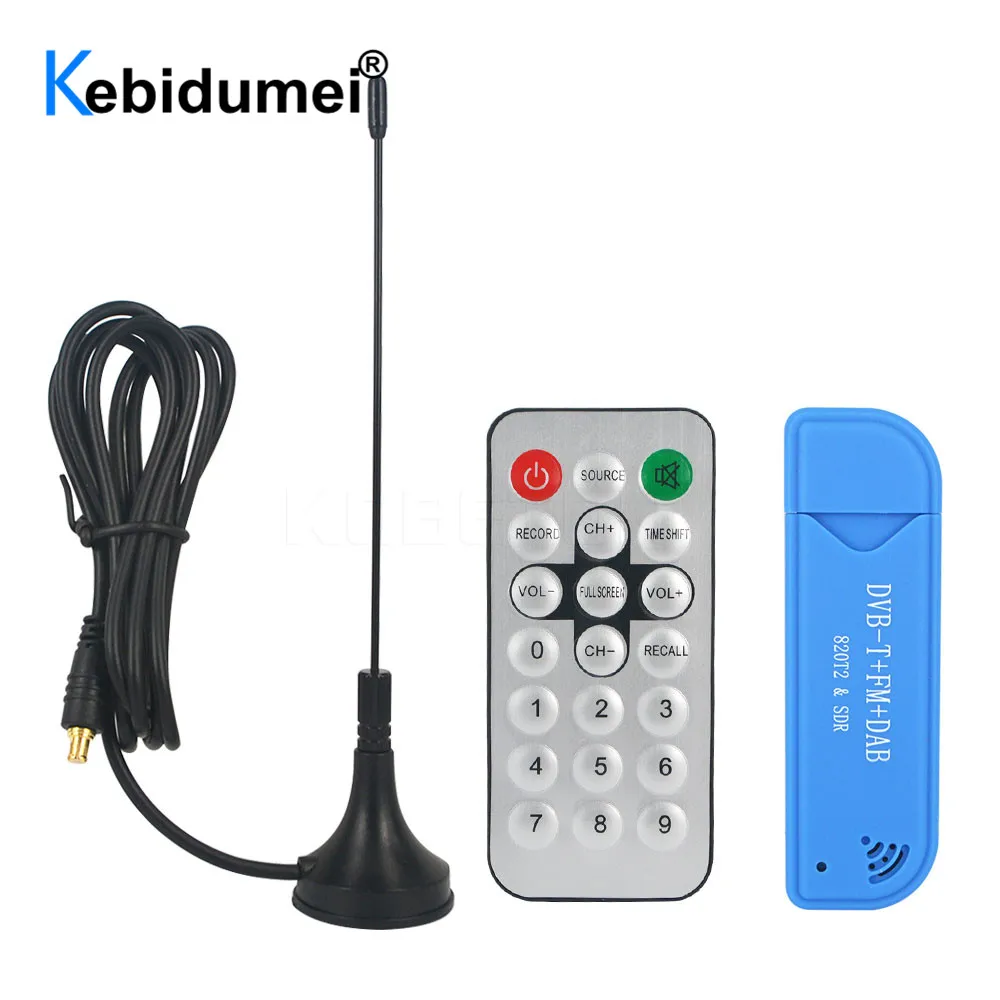 ТВ приемник тюнер USB 2 0 флешка DAB FM DVB T RTL2832U + R820T2 SDR RTL IR пульт дистанционного