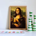 Настенная картина в скандинавском стиле, минимализм, Мона Лиза, искусство пива, Модульная картина, Современное украшение для дома, гостиной