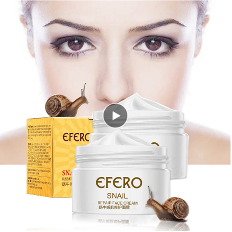 EFERO крем против старения с экстрактом улитки для лица отбеливающий улиточный