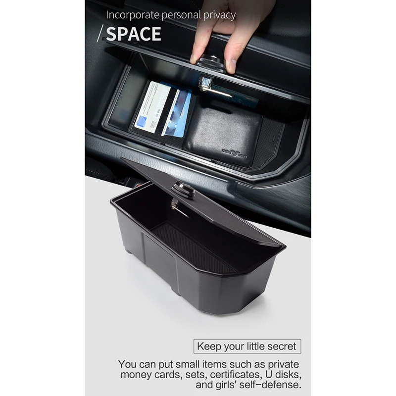 

Car Security Safe Lock Password Keyless Box Armrest Storage Accessories Fit for Toyota CAMRY 2018 - 2021