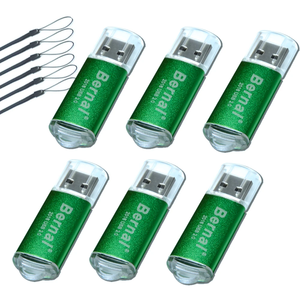 Bernal 6pcs usb flash drive 2.0 128mb 256mb 512mb 1GB 2GB 4GB wholesale usb pendrive flash memory disk