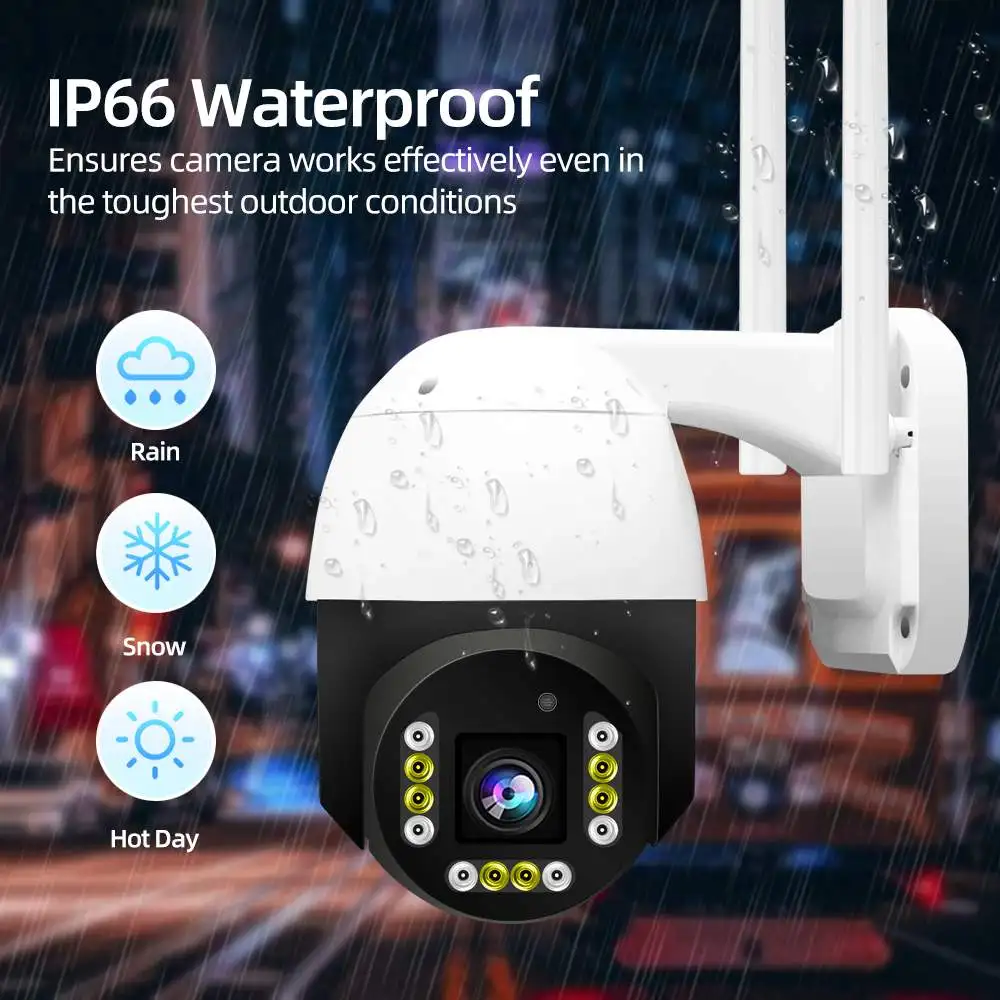 IP-камера GUUDGO 1536P 3 Мп Wi-Fi PTZ ночное видение | Безопасность и защита