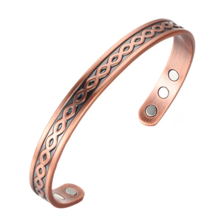 Модный браслет в стиле ретро для магнитной терапии Мужская Подарочная бижутерия