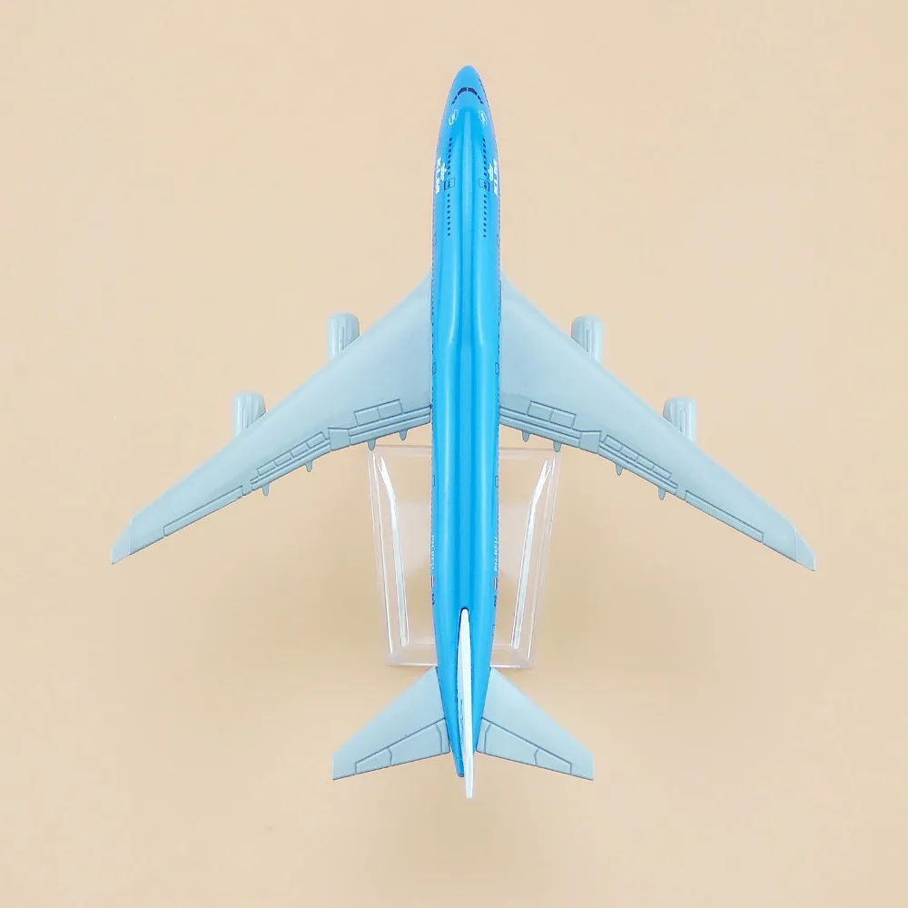 16 см металлический летательный аппарат Φ KLM B747 дыхательные пути Боинг 747 400