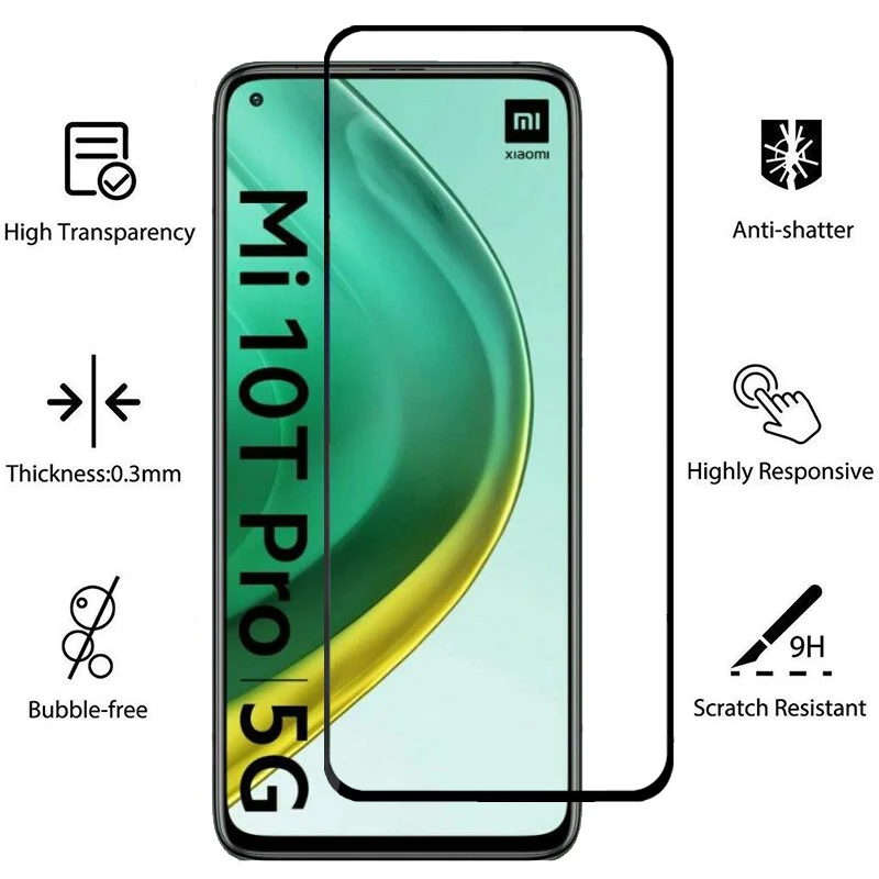 2 в 1 защитная пленка из закаленного стекла для Xiaomi Mi до 10 ти лет протектор экрана T