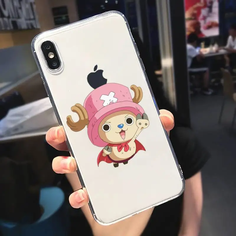 

Tony Tony Chopper one piece anime Phone Case Transparent soft For iphone 5 5s 5c se 6 6s 7 8 11 12 plus mini x xs xr pro max