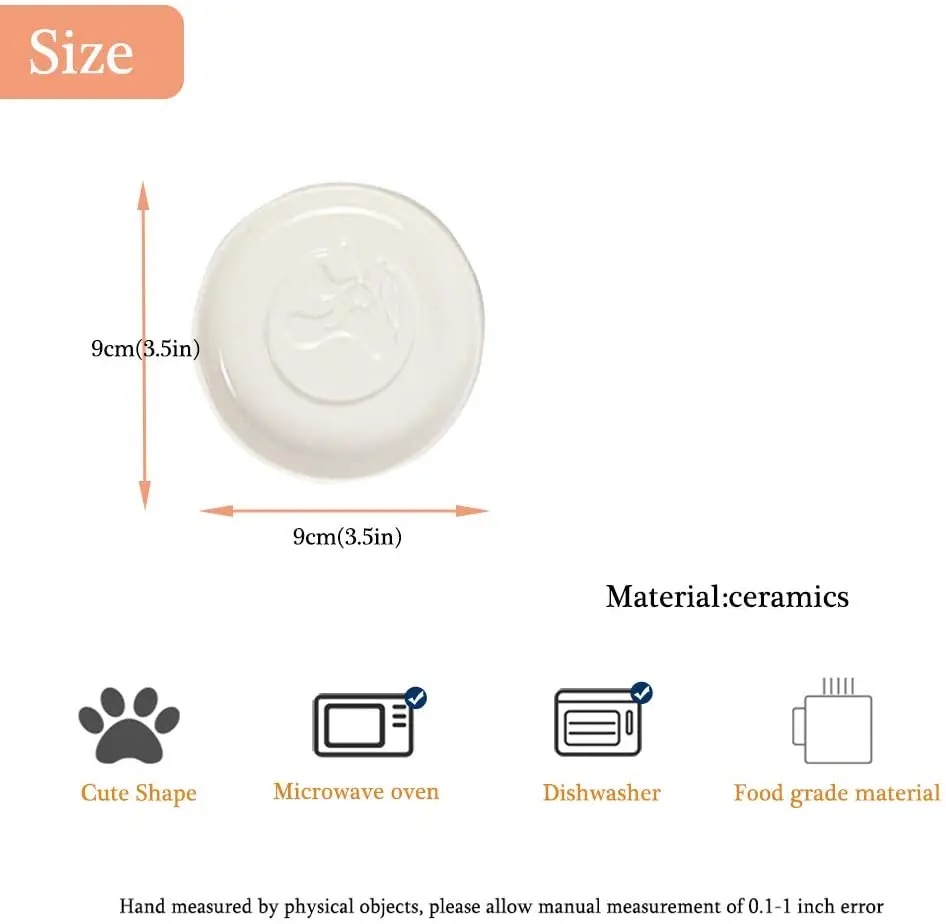 Керамическое блюдо для соуса кошек приправ мини боковая миска блюда соевого