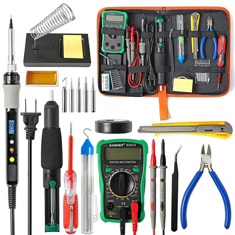 

Handskit soldering iron kit LCD digital display welding tool 220V 110V 80W 60W