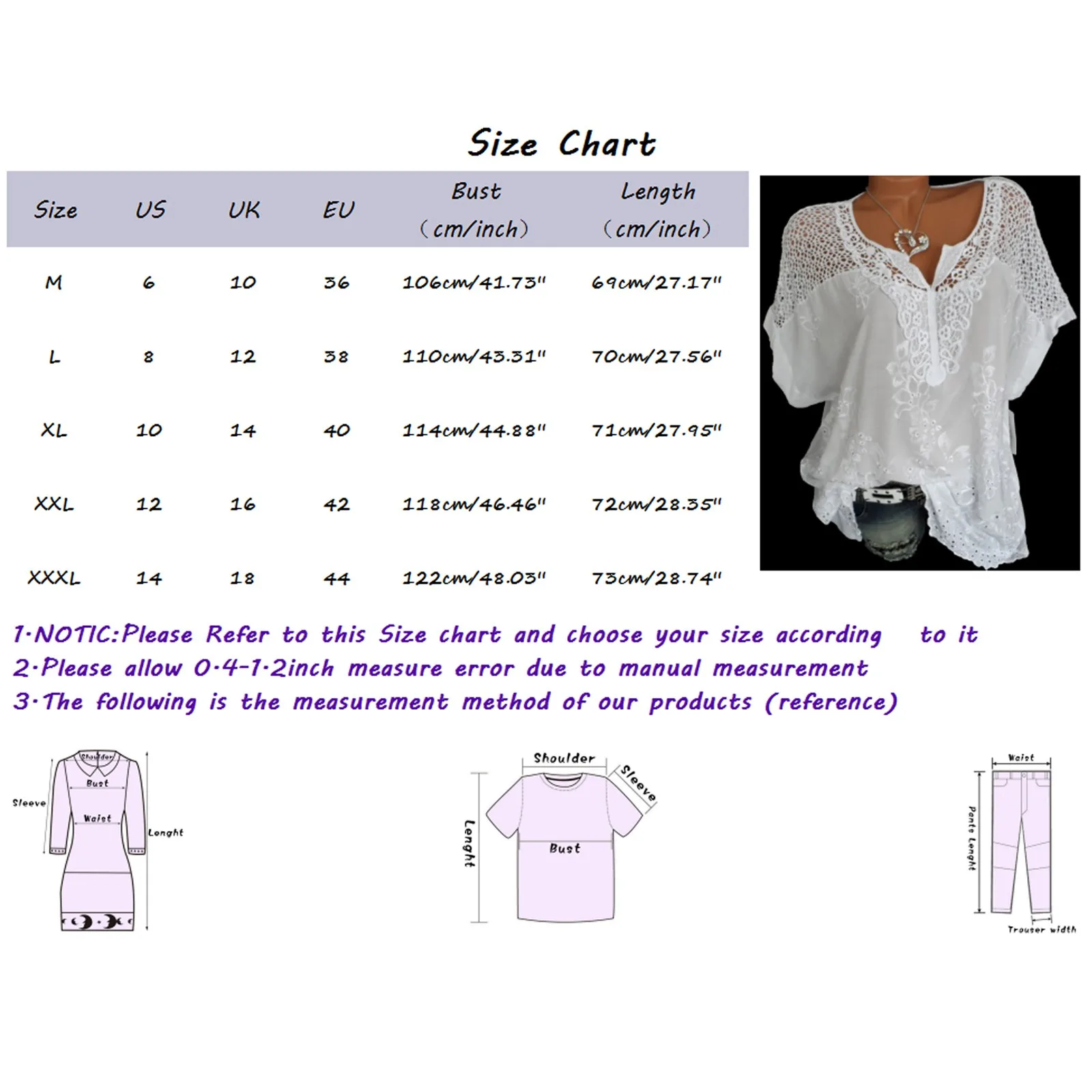 

Women Sexy V-Neck Lace Blouse Fashion Summer Casual Ladies Hollow Daily Top Shirt Female Short Sleeve Pullover Plus Size Blusas