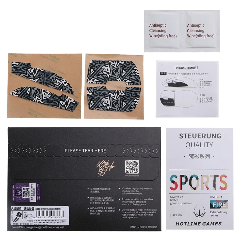 

Hotline Games Mouse Skin Anti-Slip Grip Tape Self Adhesive Sweat Resistant Tape Pads for logitech G Pro Wireless Mouse