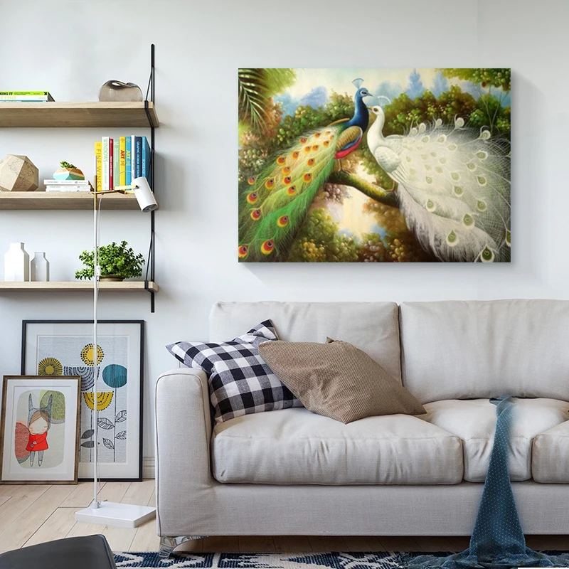 Алмазная вышивка павлин Diy мозаика полный квадратный домашний Декор Картина