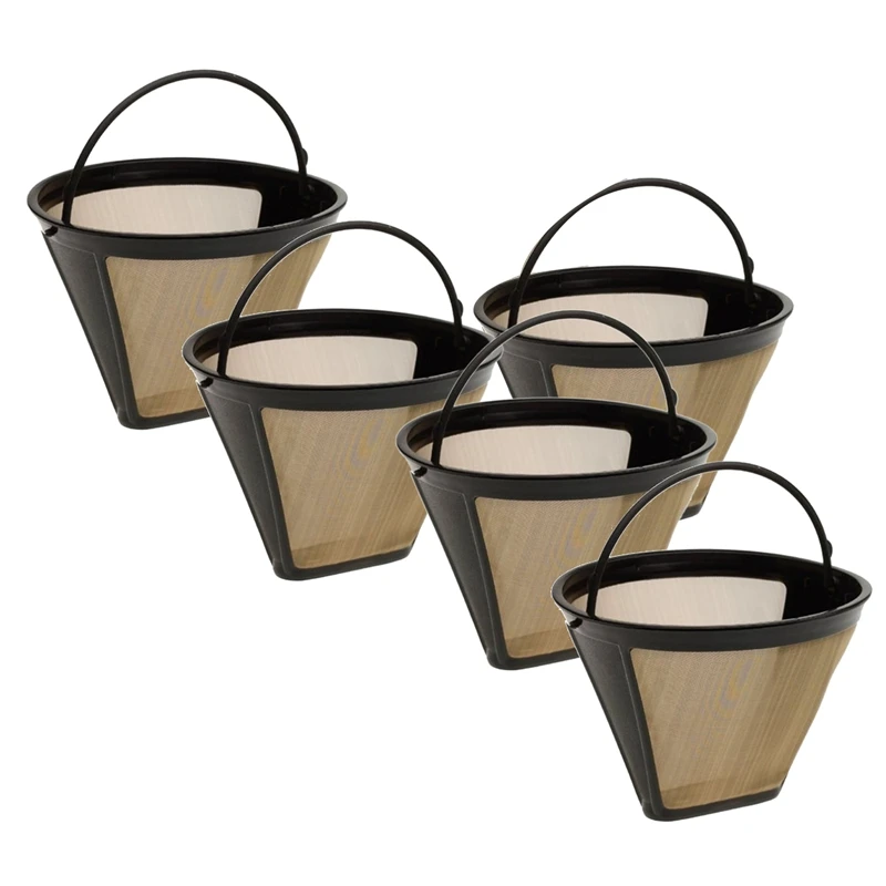 5 шт./упаковка многоразовые фильтры для кофе |