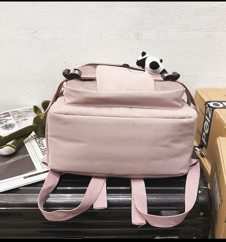 Рюкзак panda Higt качественный нейлоновый рюкзак на молнии мягкие однотонные Рюкзаки
