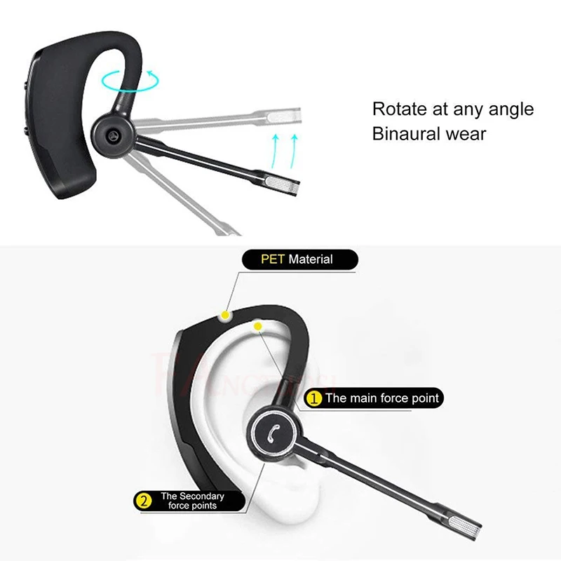 Деловая Bluetooth-гарнитура автомобильные Bluetooth-наушники гарнитура с микрофоном и