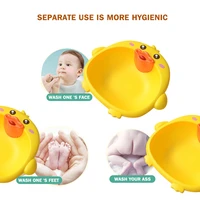 water spray baby wash basin baby play duck children bucket bathroom multifunctional soft squeeze sound squeaky baby toys