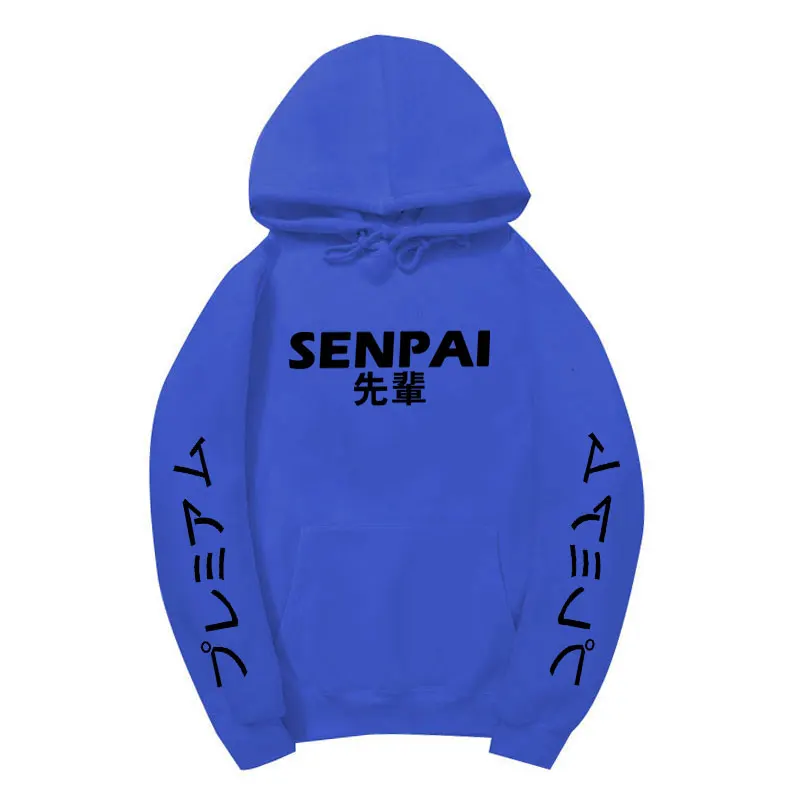 Модная японская уличная одежда SENPAI, толстовка с капюшоном, несколько цветов, мужские и женские толстовки, пуловер, sudadera hombre