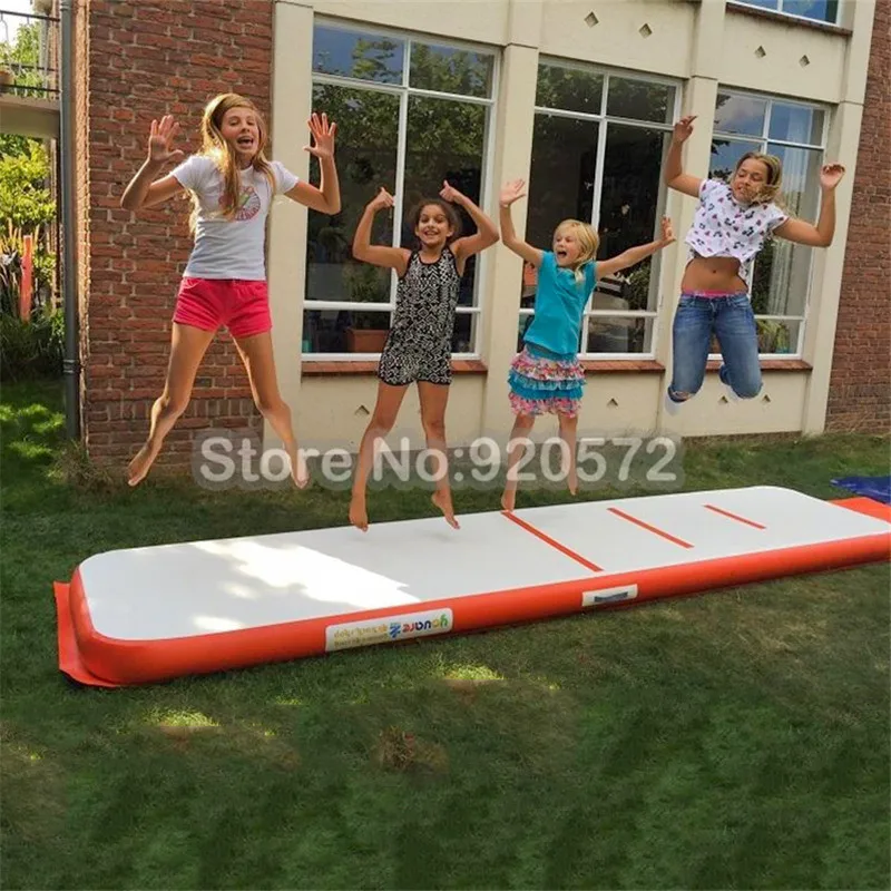 Бесплатная доставка 4*1 м хорошее качество надувной гимнастический воздушный