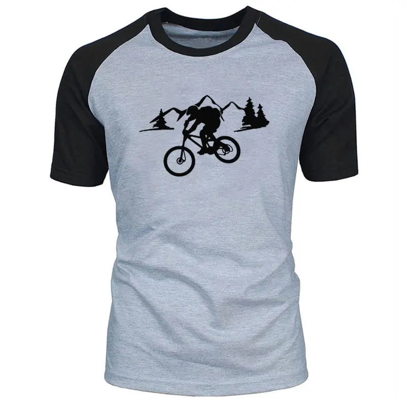 

Cozy Riding On A Mountain Path funny Fashion Snowboarding Evolution Extreme Sport Men Short Sleeve Round Collar O neck T shirt
